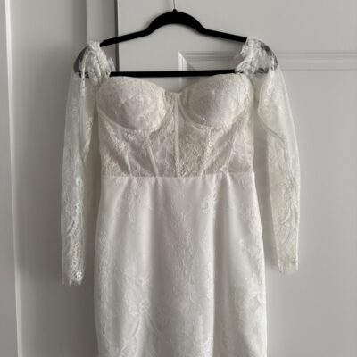 Amazon- Cudiew Short Wedding Dresses for Women Mini Bridal Dress