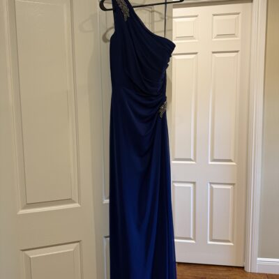 Blue One Shoulder Formal Dress | LEX Evenings | Size 8