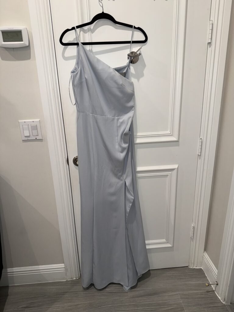 Amsale Bella Bridesmaid Dress – New ice color size 8