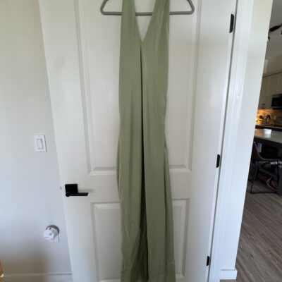 Amazon Satin Green Dress
