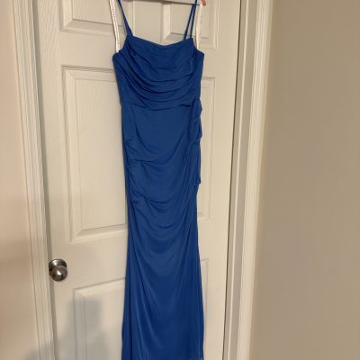 Blue Spaghetti Strap Dress