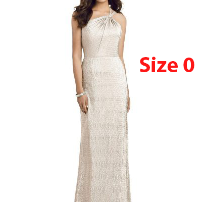 Dessy 3064..Rose Gold...Size 0