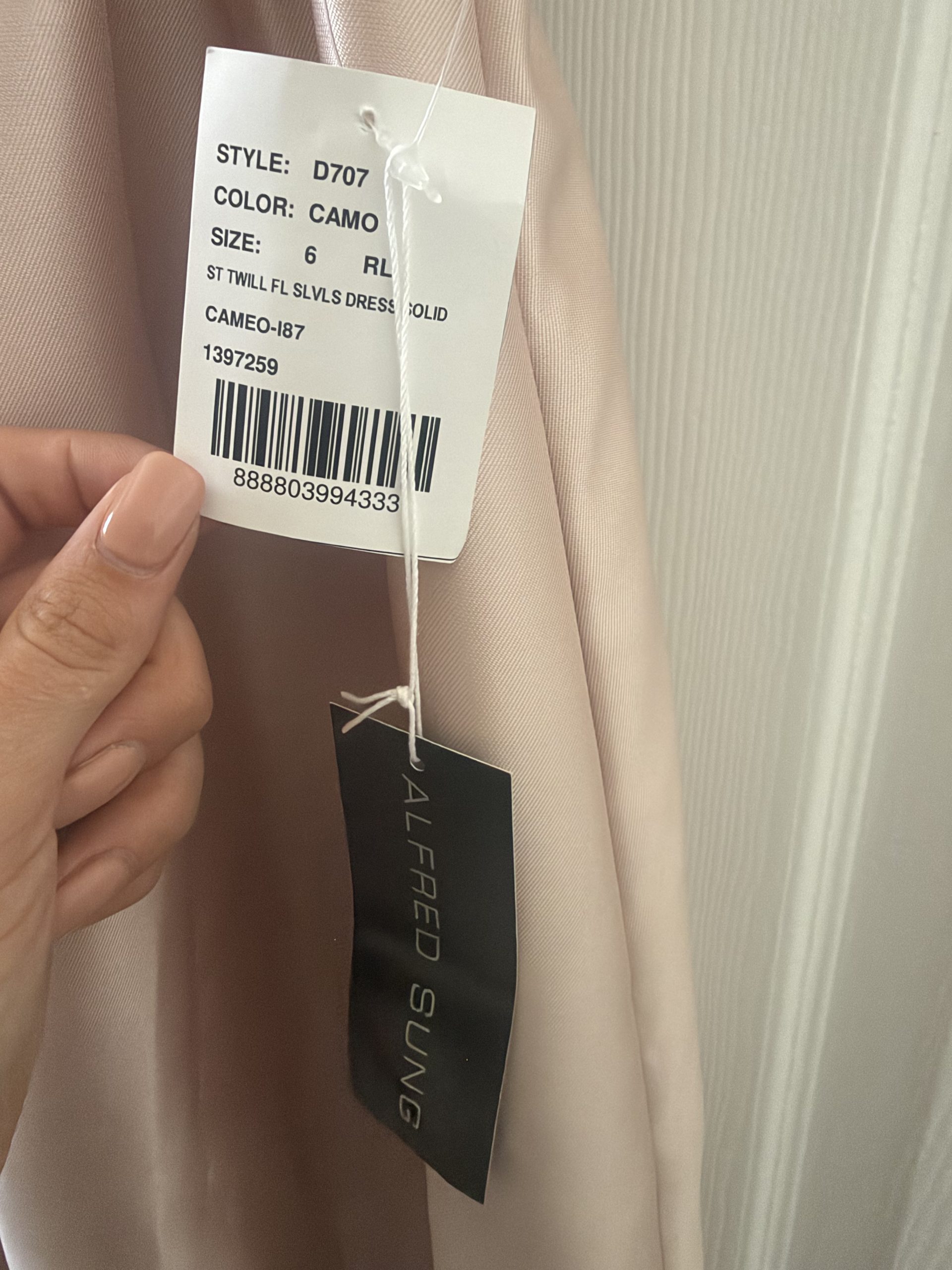 NWT pink/rose Alfred Sung bridesmaid dress - Image 5